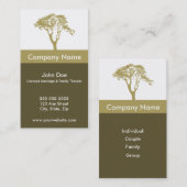 Heirat und Familien-Therapeut-Visitenkarte Visitenkarte (Vorne/Hinten)