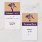 Heirat und Familien-Therapeut-Visitenkarte Visitenkarte (Vorne/Hinten)