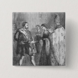 Heirat von Henry VIII und von Catherine Parr Button