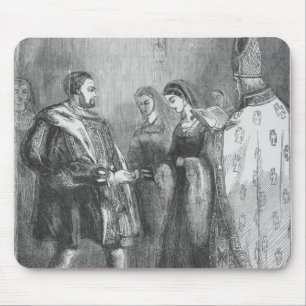 Heirat von Henry VIII und von Catherine Parr Mousepad