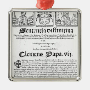 Heirat von Henry VIII und von Catherine von Ornament Aus Metall