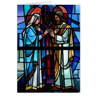 Heirat von Mary- und St- JosephBuntglas