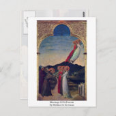 Heirat von St.Francis durch Stefano di Giovanni Postkarte (Vorne/Hinten)