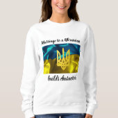 Heirat zu einem Ukrainer errichtet Charakter Sweatshirt (Vorderseite)