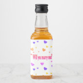 Heirate mich. alkoholflaschenetikett (Vorderseite)