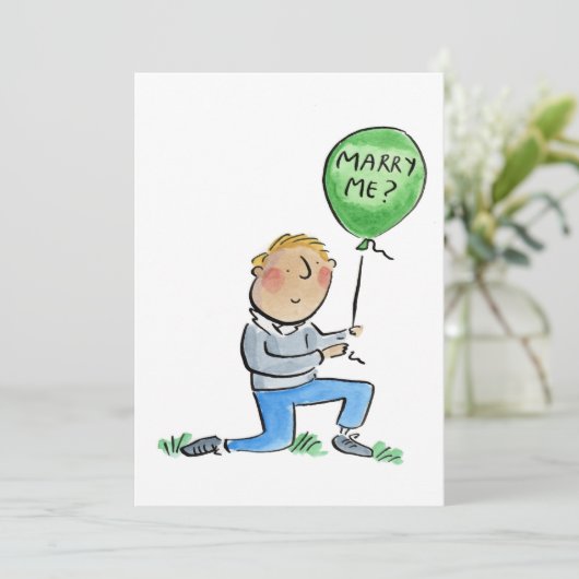Heirate mich? einladung (Stehend Vorderseite)