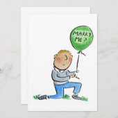 Heirate mich? einladung (Vorne/Hinten)