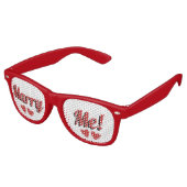 Heirate Mich Heiratsantrag Partybrille (Schrägansicht)