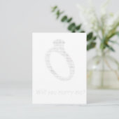 Heirate mich in ascii art postkarte (Stehend Vorderseite)