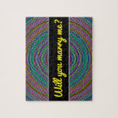 Heirate mich? + mehrfarbige Kreise/Ringe Muster Puzzle (Vertikal)