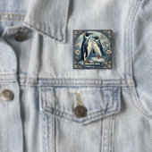 Heirate Mich Pinguin Eis Vogel Schnee Gletscher Wi Button (Beispiel)