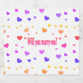 Heirate mich. schaumweinetikett (Einzelnes Label)