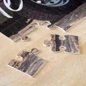 Heirate mich? Trendy Brush Script & Custom Foto Puzzle (Seite)