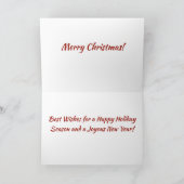 Heirate Weihnachten! Feiertagskarte (Innenseite)