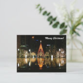 Heirate Weihnachten! Feiertagspostkarte (Stehend Vorderseite)