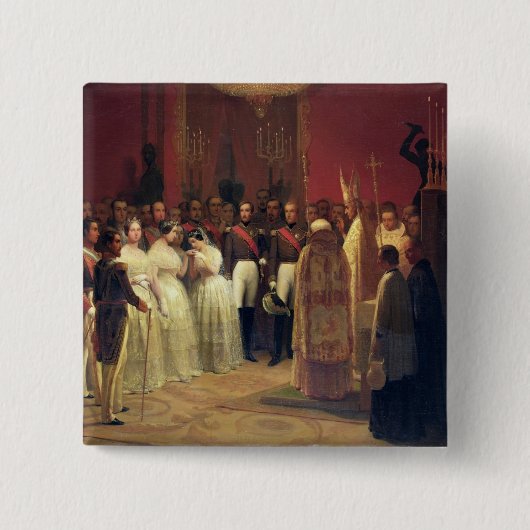 Heiraten der Königin Isabella II Button (Vorderseite)