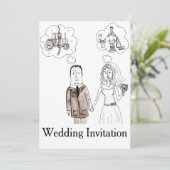 Heiraten eines Bauern Hochzeit Einladung (Stehend Vorderseite)