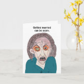 Heiraten kann beängstigend sein. karte (Gelbe Blume)