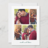 Heiraten kleines Weihnachten Save The Date (Rückseite)