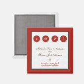 Heiraten Sie das Datumsfenster speichern Magnet (Vorderseite/Rückseite)