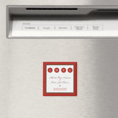 Heiraten Sie das Datumsfenster speichern Magnet (In Situ (Geschirrspüler))