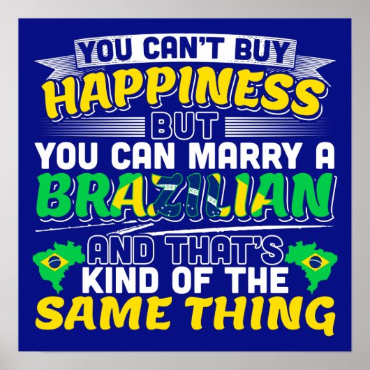 Heiraten Sie ein brasilianisches - Niedliches bras Poster (Vorne)