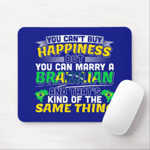 Heiraten Sie einen Brasilianer - Brasilien Glück Mousepad