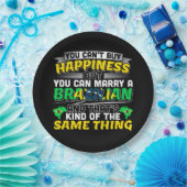 Heiraten Sie einen Brasilianer - Brasilien Glück Pappteller (Party)