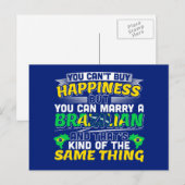 Heiraten Sie einen Brasilianer - Brasilien Glück Postkarte (Vorne/Hinten)