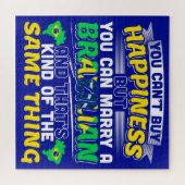 Heiraten Sie einen Brasilianer - Brasilien Glück Puzzle (Horizontal)