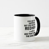 Heiraten Sie einen Redhead Funny Happy Tasse (VorderseiteRechts)