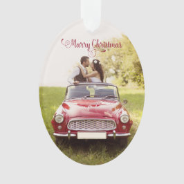 Heiraten Sie Jungvermählten-Weihnachtsverzierung Ornament