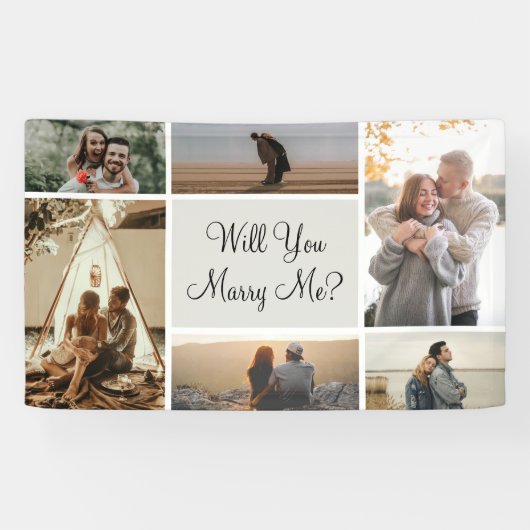 Heiraten Sie mich? | 6 Vorschlag für eine FotoColl Banner (Horizontal)