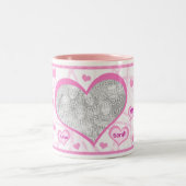 Heiraten Sie mich Antrag-kundenspezifisches Foto Zweifarbige Tasse (Mittel)