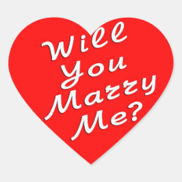 Heiraten Sie mich? Aufkleber