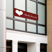 Heiraten Sie mich? Banner (Äußeres Gebäude)