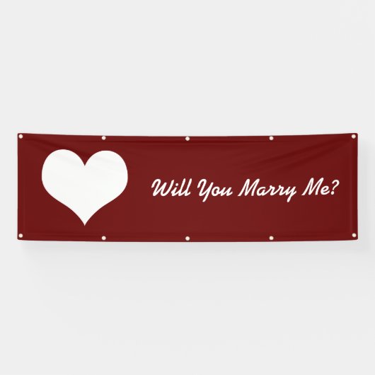 Heiraten Sie mich? Banner (Horizontal)