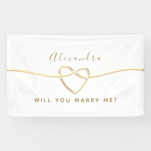 Heiraten Sie mich? Banner (Horizontal)