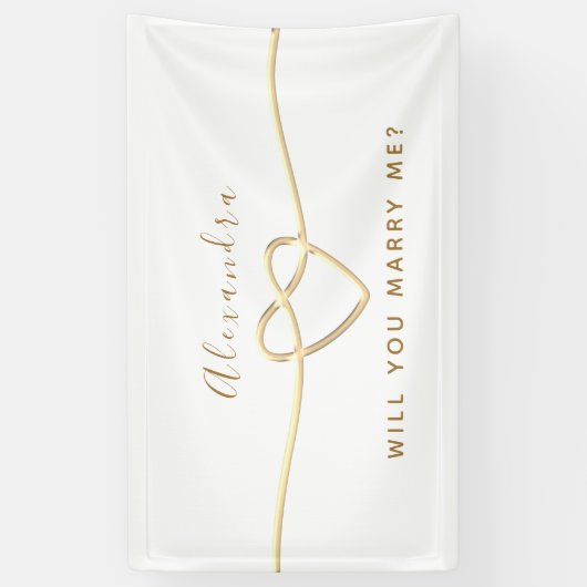 Heiraten Sie mich? Banner (Vertikal)