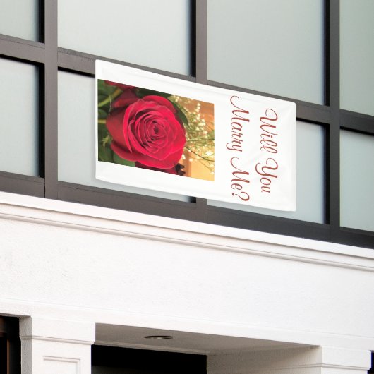 Heiraten Sie mich? Banner (Äußeres Gebäude)