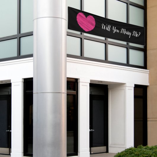 Heiraten Sie mich? Banner (Äußeres Gebäude)