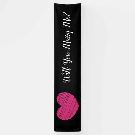Heiraten Sie mich? Banner (Vertikal)