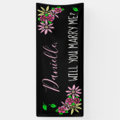 Heiraten Sie mich, Bloral Banner (Vertikal)