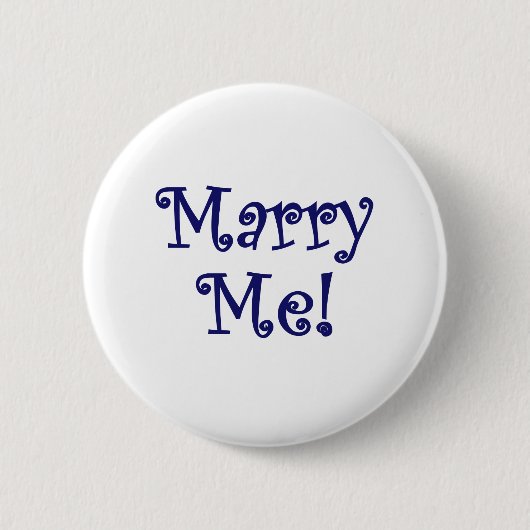 Heiraten Sie mich! Button (Vorderseite)