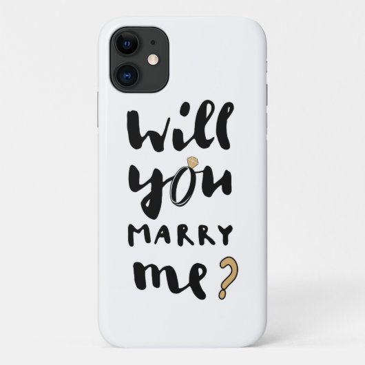 Heiraten Sie mich? Case-Mate iPhone Hülle (Rückseite)