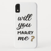 Heiraten Sie mich? Case-Mate iPhone Hülle (Rückseite)