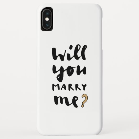 Heiraten Sie mich? Case-Mate iPhone Hülle (Rückseite)