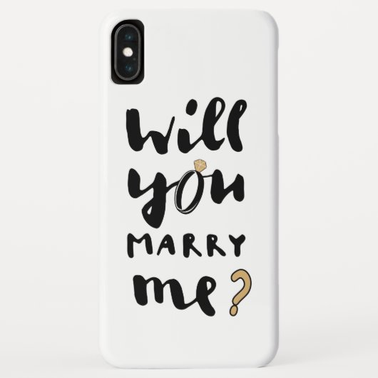 Heiraten Sie mich? Case-Mate iPhone Hülle (Rückseite)