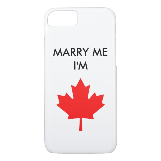 HEIRATEN Sie MICH, den ich KANADISCHER Case-Mate iPhone Hülle (Rückseite)