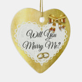 Heiraten Sie mich der Keramik Ornament (Rechts)